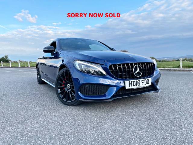 Mercedes-Benz C Class 2.1 C220d AMG Line 2dr Auto Coupe Diesel Blue